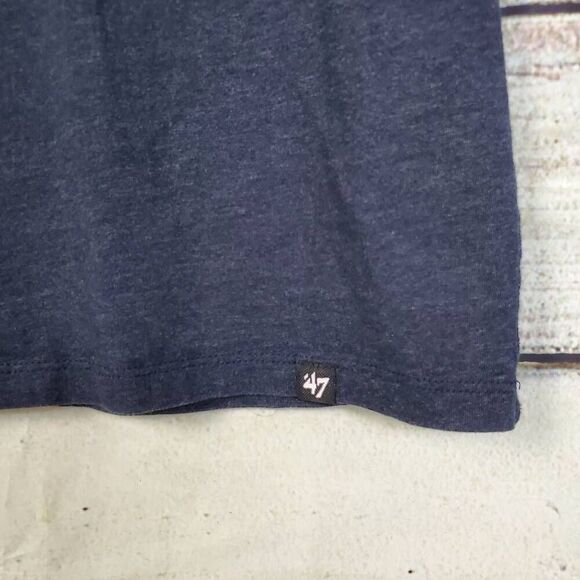 '47 Brand New York Yankees Baseball Graphic Tee Men's Size M Navy Blue MLB Shirt - Picture 3 of 6